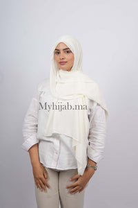 Crepe Bonnet Fermé - Blanc cassé