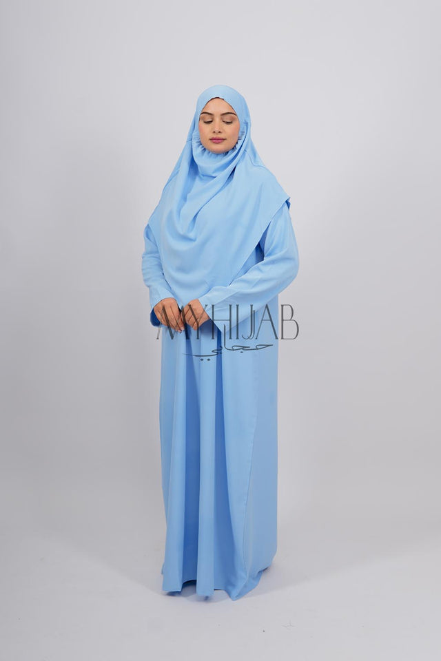 Tenue de Prière Crêpe - Blue ciel
