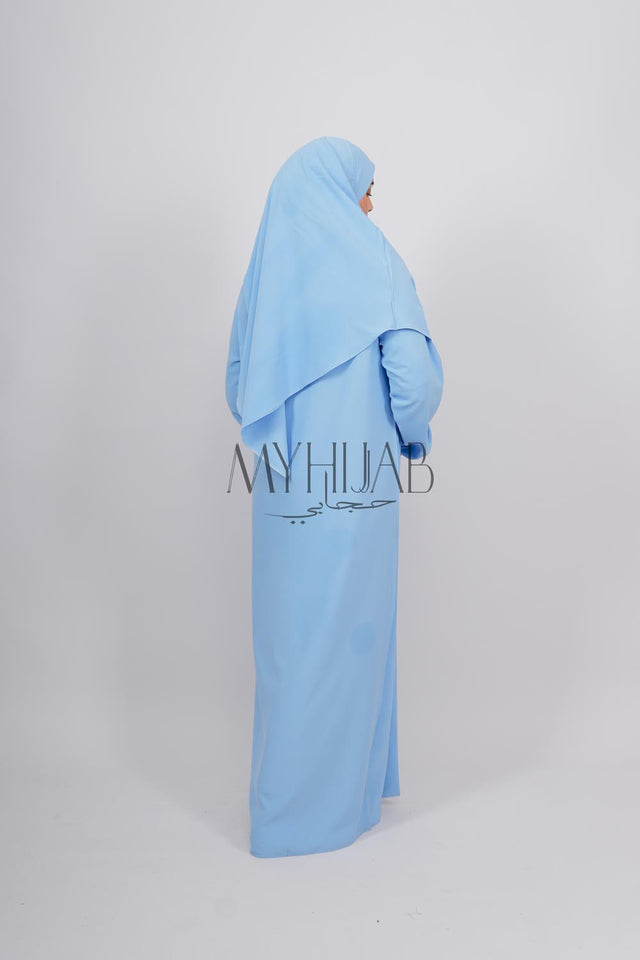 Tenue de Prière Crêpe - Blue ciel