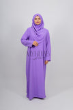 Tenue de Prière Crêpe -Mauve