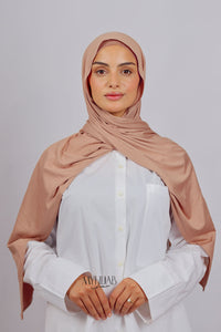 Lycra Bonnet Jasmine - Beige pink fonce