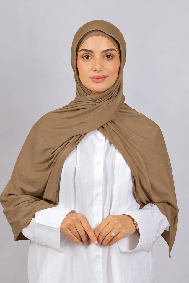 Lycra Bonnet Jasmine - Marron pink