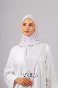 Foular Lycra - Mauve gris