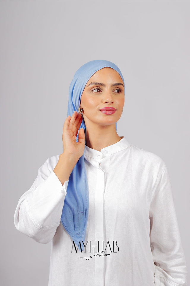 Foular Lycra - Bleu ciel