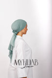 Foulard Turban Dégradé - Bleu perle