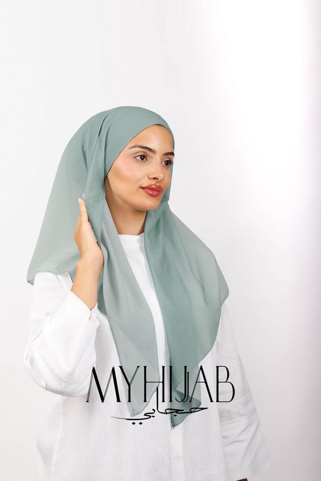 Foulard Turban Dégradé - Bleu perle