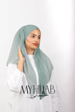 Foulard Turban Dégradé - Bleu perle