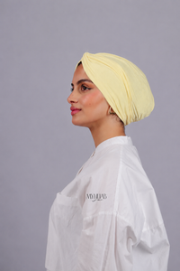 Turban Croisé Cotton - Jaune