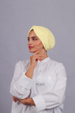 Turban Croisé Cotton - Jaune