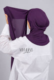 Crepe Bonnet Ninja - Mauve foncé