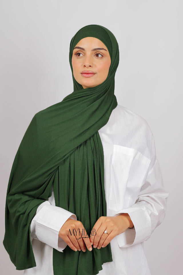 Lycra Bonnet Jasmine - Vert roi foncé