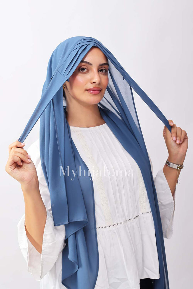 Crepe trois bandes - Bleu jeans