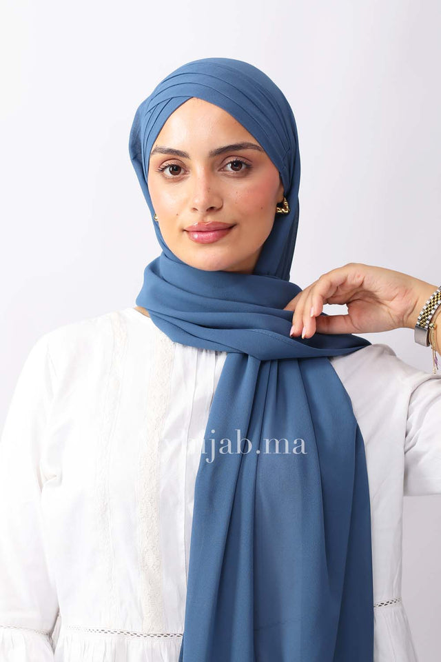 Crepe trois bandes - Bleu jeans
