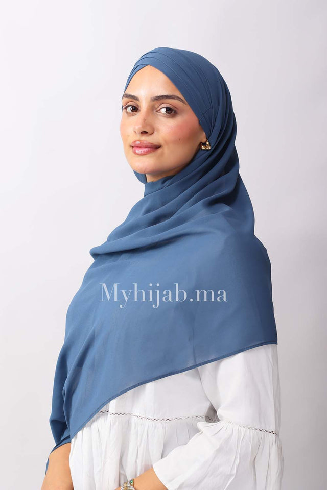 Crepe trois bandes - Bleu jeans