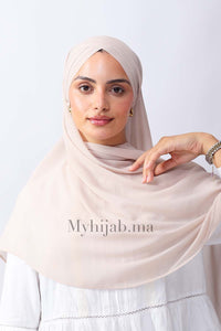 Crepe trois bandes -  Beige milk