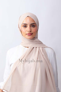 Crepe trois bandes -  Beige milk