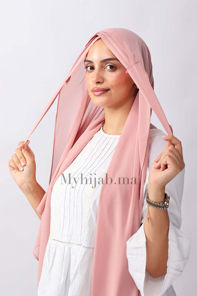 Crepe trois bandes - Rose pink