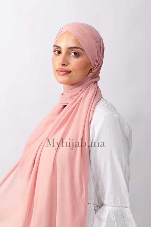 Crepe trois bandes - Rose pink