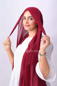 Crepe trois bandes - Bordeau