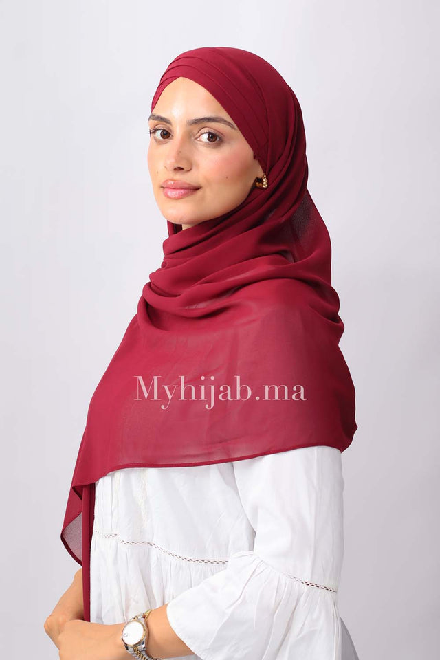 Crepe trois bandes - Bordeau