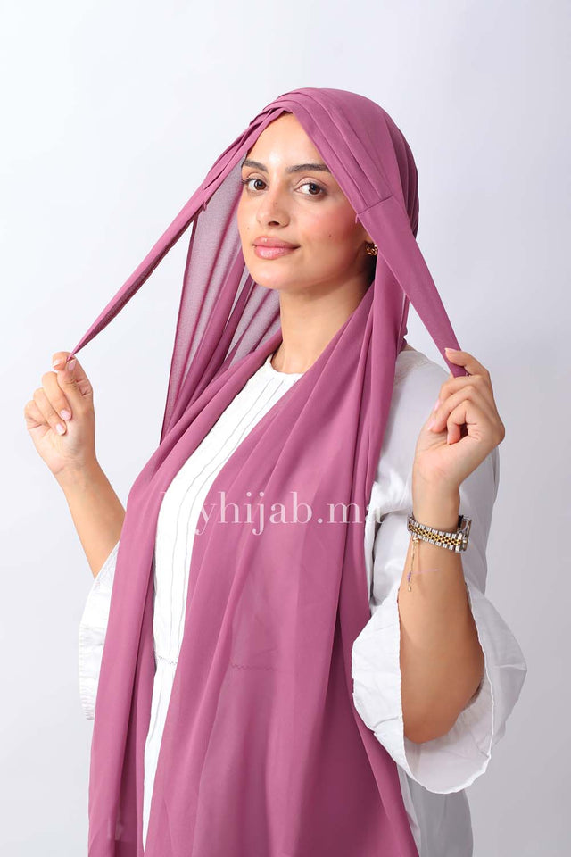 Crepe trois bandes - Dragée violet
