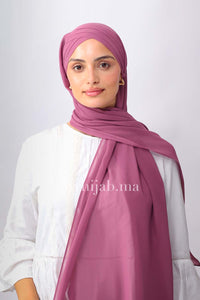 Crepe trois bandes - Dragée violet