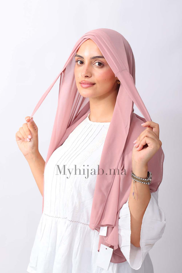 Crepe trois bandes - Rose