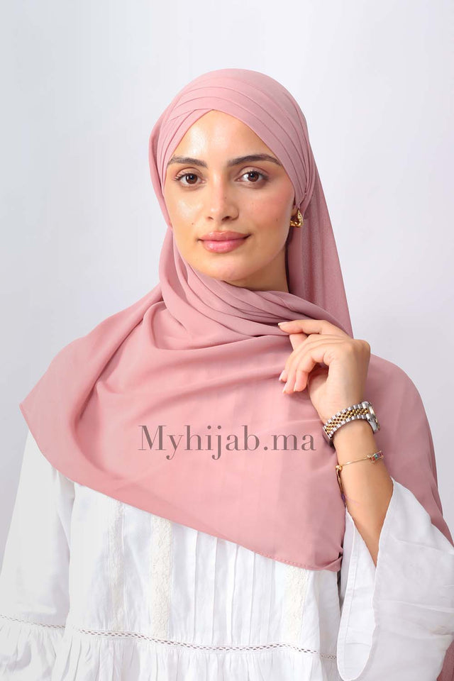 Crepe trois bandes - Rose