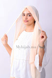 Crepe trois bandes - Beige saumon