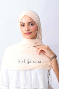 Crepe trois bandes - Beige saumon