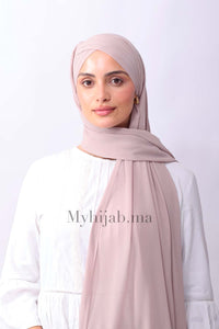 Crepe trois bandes - Beige noeud