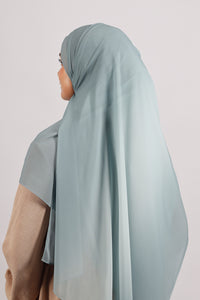 Muslin Dégradé -Bleu Argenté