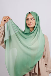 Muslin Dégradé -Vert Émeraude