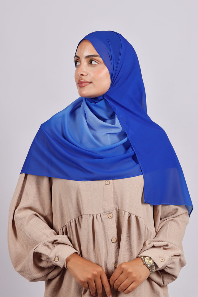 Muslin Dégradé -Bleu Saphir
