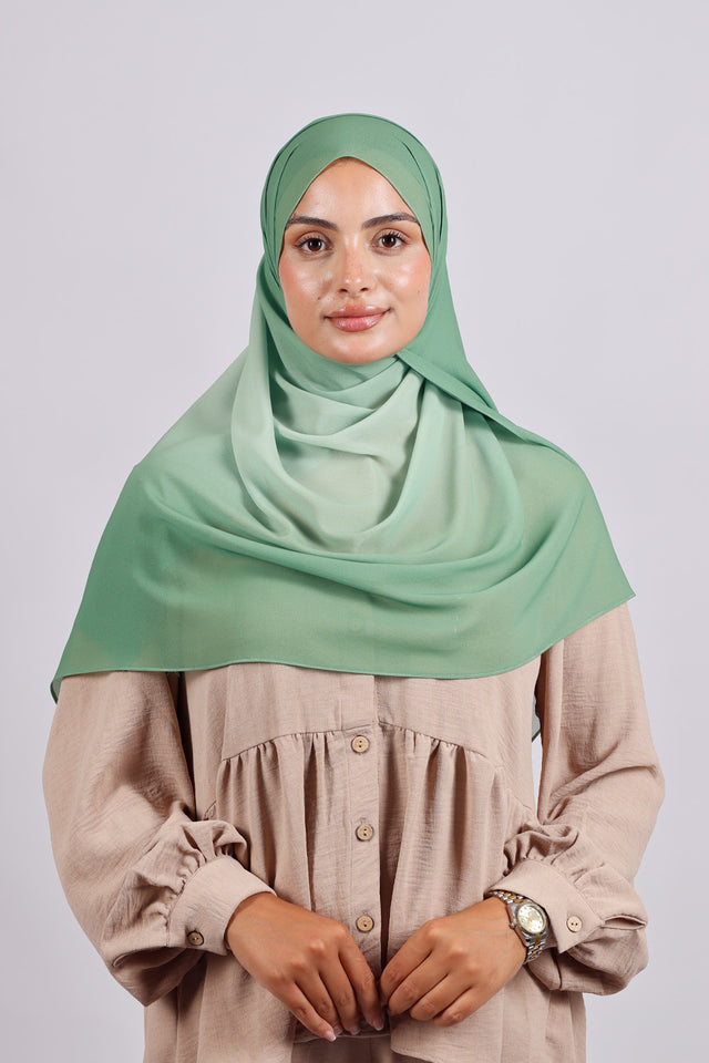 Muslin Dégradé -Vert Émeraude