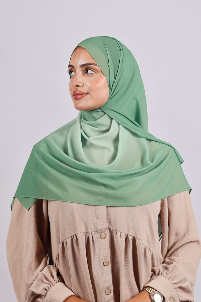 Muslin Dégradé -Vert Émeraude