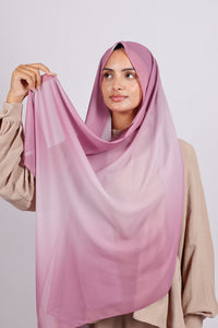 Muslin Dégradé -rose mauve