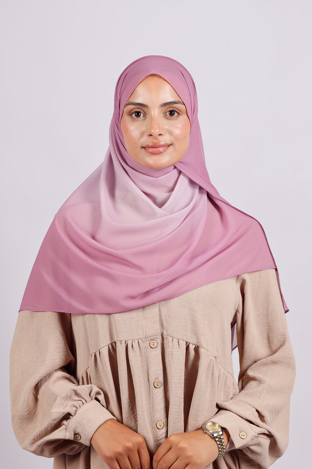 Muslin Dégradé -rose mauve