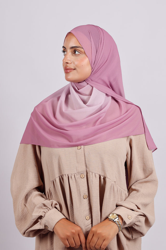 Muslin Dégradé -rose mauve