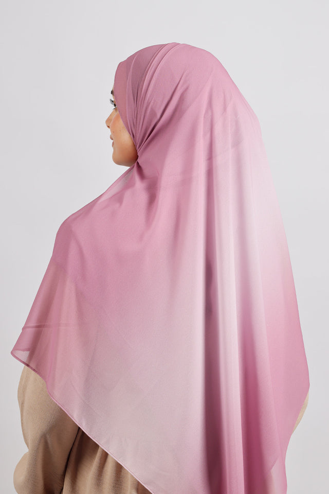Muslin Dégradé -rose mauve