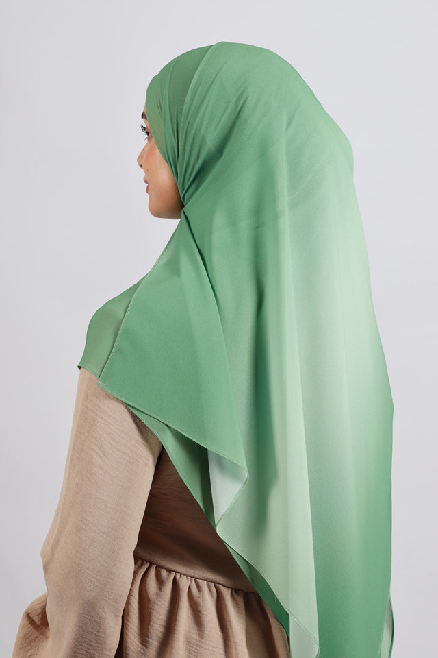 Muslin Dégradé -Vert Émeraude
