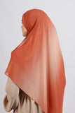 Muslin Dégradé -Orange Brûlé