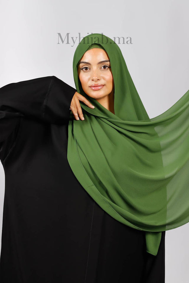 Crepe Bonnet Fermé - Vert militaire