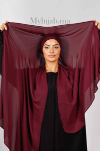 Crepe Bonnet Fermé - Bordeaux