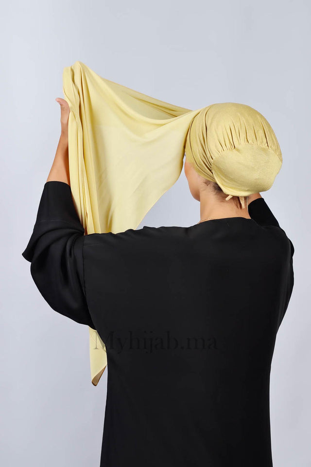 Crepe Bonnet Fermé - beige pale