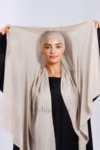 Crepe Bonnet Fermé- Beige milk
