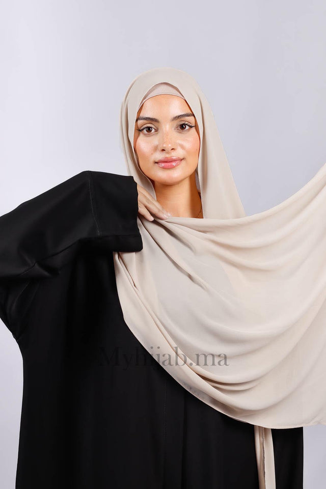 Crepe Bonnet Fermé- Beige milk