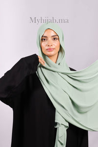 Crepe Bonnet Fermé- vert pastel