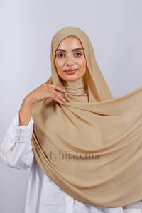 Crepe Bonnet Ninja - Beige foncé