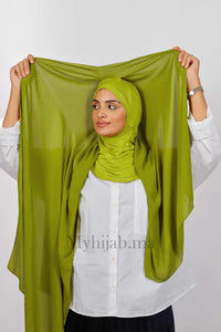 Crepe Bonnet Ninja - Pistache fonce